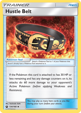 Hustle Belt Celestial Storm Pokemon Card