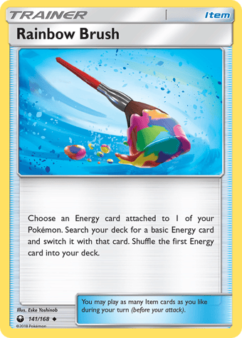 Rainbow Brush Celestial Storm Pokemon Card