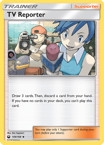 TV Reporter Celestial Storm Pokemon Card