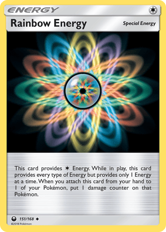 Rainbow Energy Celestial Storm Pokemon Card