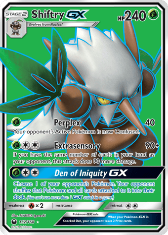 Shiftry-GX Celestial Storm Pokemon Card