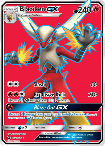 Blaziken-GX Celestial Storm Pokemon Card