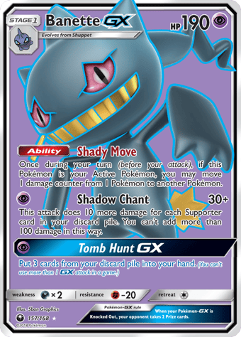 Banette-GX Celestial Storm Pokemon Card