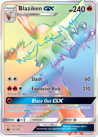 Blaziken-GX Celestial Storm Pokemon Card