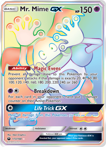 Mr. Mime-GX Celestial Storm Pokemon Card