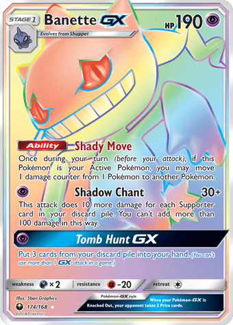 Banette-GX Celestial Storm Pokemon Card