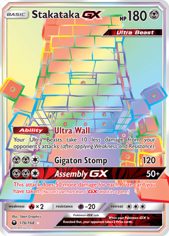 Stakataka-GX Celestial Storm Pokemon Card