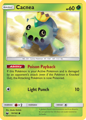 Cacnea Celestial Storm Pokemon Card