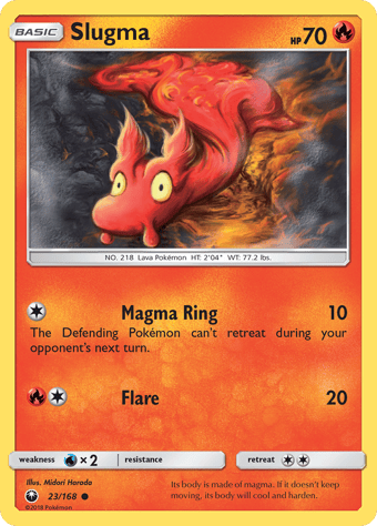 Slugma Celestial Storm Pokemon Card