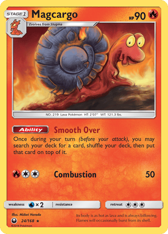 Magcargo Celestial Storm Pokemon Card