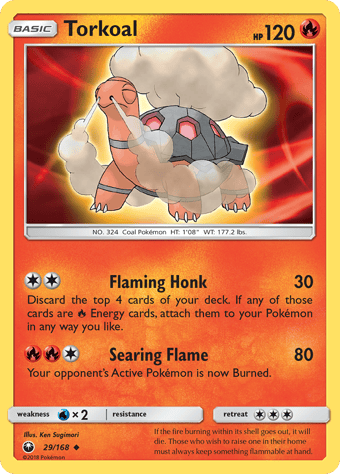 Torkoal Celestial Storm Pokemon Card