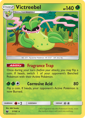 Victreebel Celestial Storm Pokemon Card