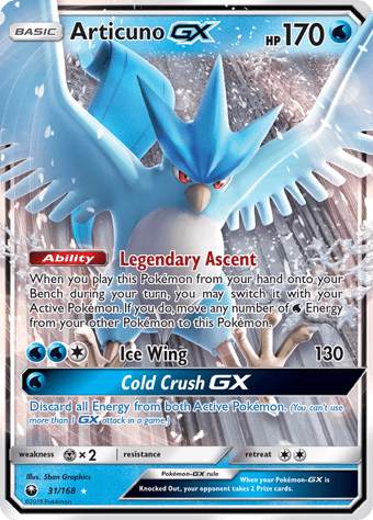 Articuno-GX Celestial Storm Pokemon Card