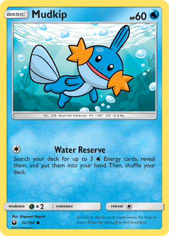 Mudkip Celestial Storm Pokemon Card