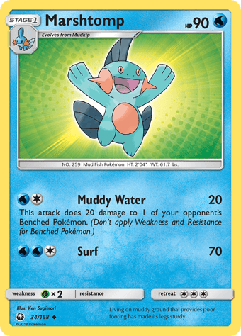 Marshtomp Celestial Storm Pokemon Card