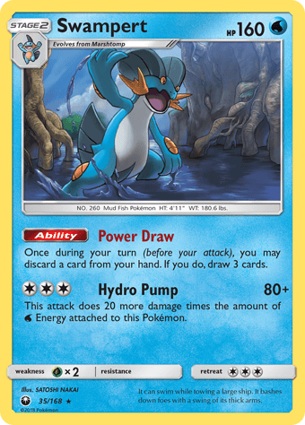 Swampert Celestial Storm Pokemon Card