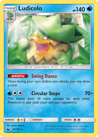 Ludicolo Celestial Storm Pokemon Card