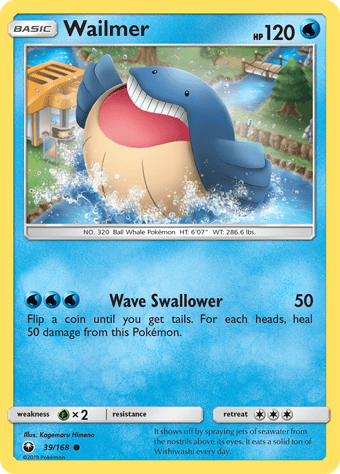 Wailmer Celestial Storm Pokemon Card