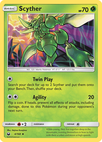 Scyther Celestial Storm Pokemon Card