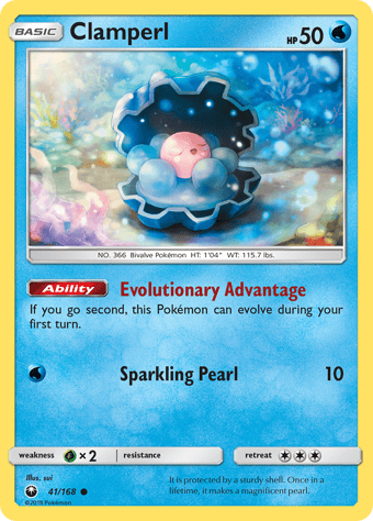 Clamperl Celestial Storm Pokemon Card