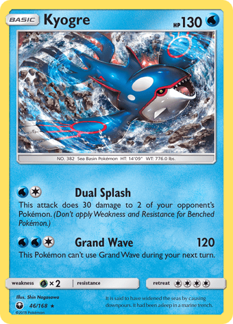 Kyogre Celestial Storm Pokemon Card