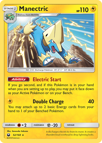 Manectric Celestial Storm Pokemon Card