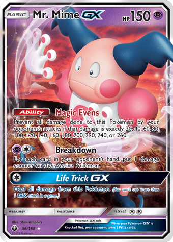 Mr. Mime-GX Celestial Storm Pokemon Card
