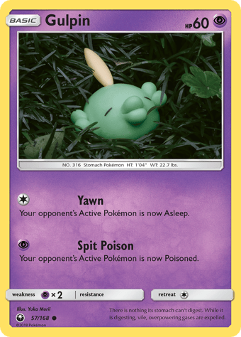 Gulpin Celestial Storm Pokemon Card