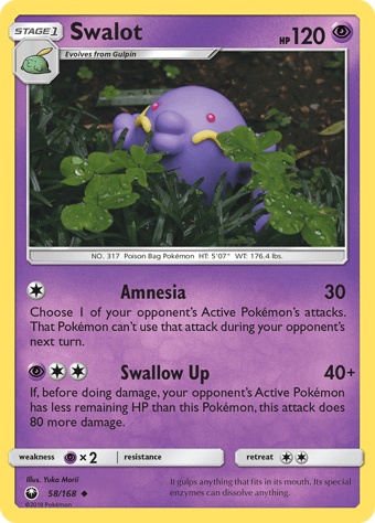 Swalot Celestial Storm Pokemon Card