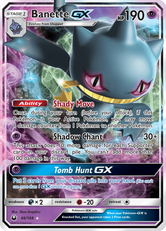 Banette-GX Celestial Storm Pokemon Card