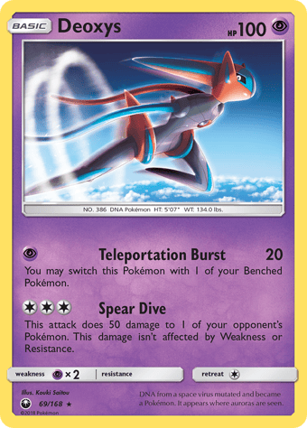 Deoxys Celestial Storm Pokemon Card