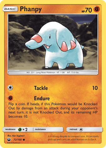 Phanpy Celestial Storm Pokemon Card