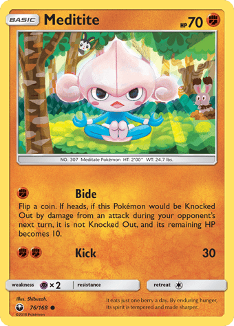 Meditite Celestial Storm Pokemon Card