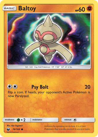Baltoy Celestial Storm Pokemon Card