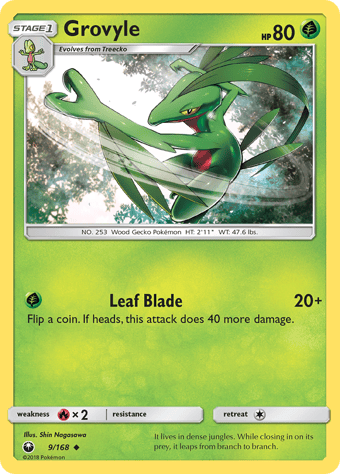 Grovyle Celestial Storm Pokemon Card