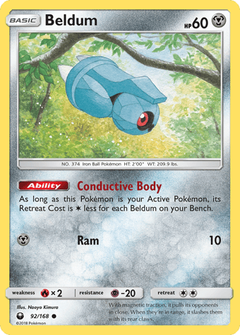 Beldum Celestial Storm Pokemon Card