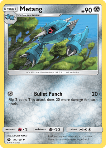 Metang Celestial Storm Pokemon Card