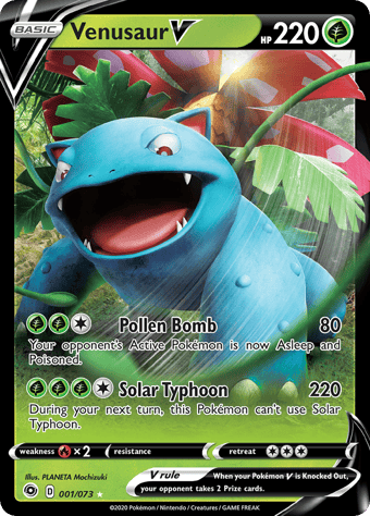Venusaur V Champion's Path Pokemon Card