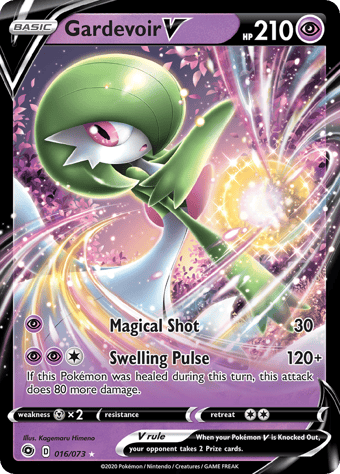Gardevoir V Champion's Path Pokemon Card