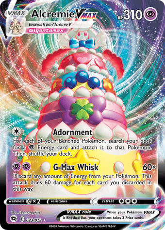 Alcremie VMAX Champion's Path Pokemon Card