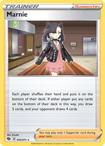 Marnie Champion's Path Pokemon Card