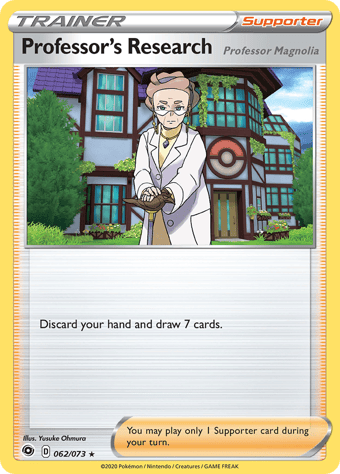 Professor's Research (Professor Magnolia) Champion's Path Pokemon Card