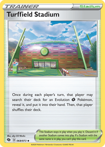 Turffield Stadium Champion's Path Pokemon Card