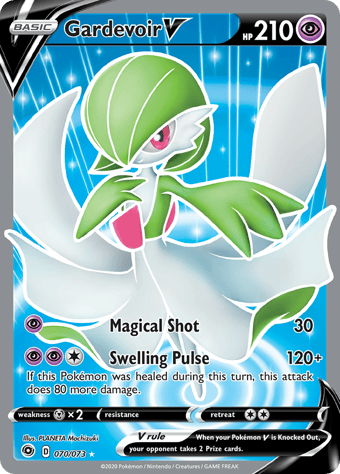 Gardevoir V Champion's Path Pokemon Card