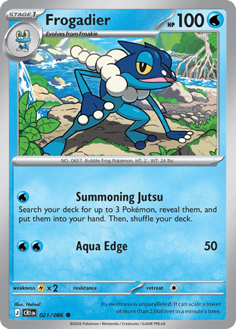 Frogadier Chaos Rising Pokemon Card