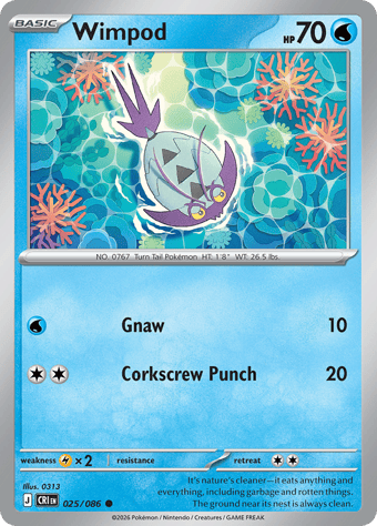Wimpod Chaos Rising Pokemon Card