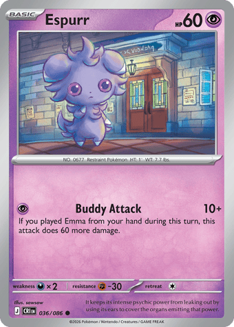 Espurr Chaos Rising Pokemon Card