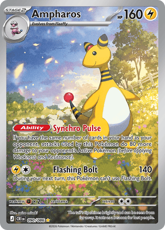 Ampharos Chaos Rising Pokemon Card