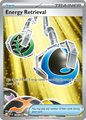 Energy Retrieva Chaos Rising Pokemon Card