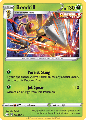 Beedrill Chilling Reign Pokemon Card